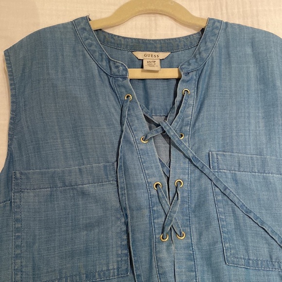 Guess denim long tank top - Picture 3 of 3